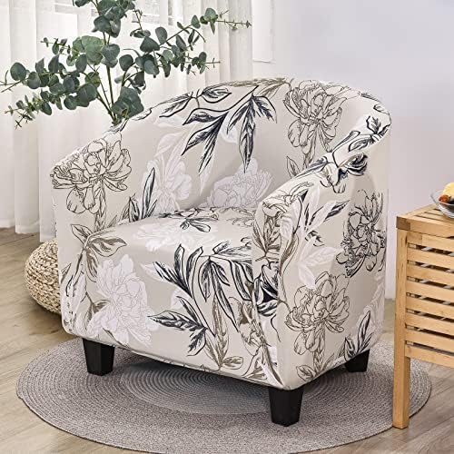 SearchI Flower Pattern Armchair Slipcover