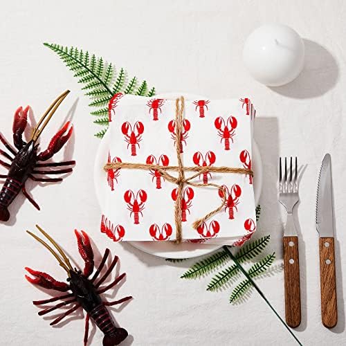 100 Count 2 Ply Crawfish Napkins 13x13 Inch 1