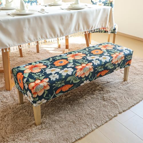 FORCHEER Velvet Dining Bench Cover 60 Inches Long