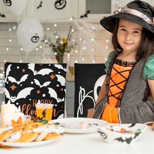 4 Halloween Chair Covers for Dining Chairs