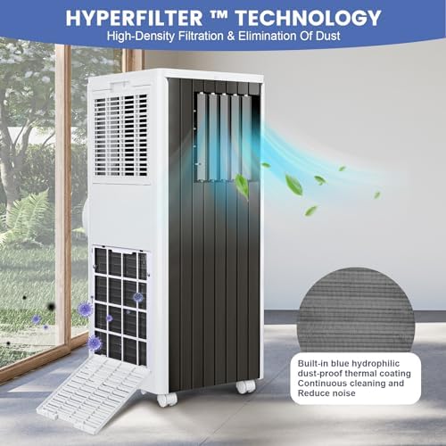 3-in-1 Portable Air Conditioner with 8000 BTU Cooling