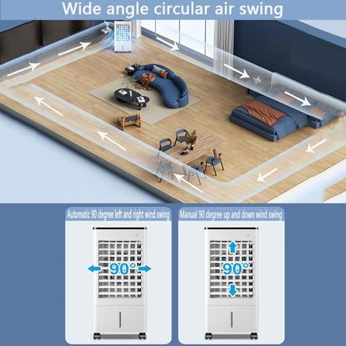 3-in-1 Evaporative Air Cooler with Remote and Ice Packs