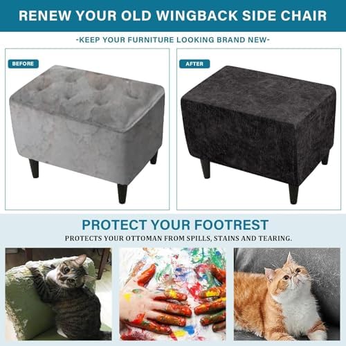 Brown Large Ottoman Cover for Furniture Protection