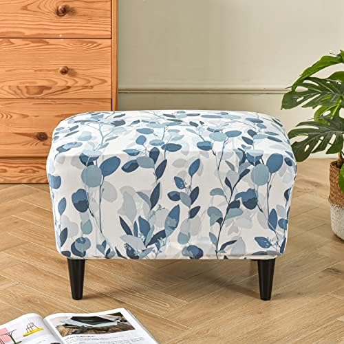 KRFOONN Stretch Ottoman Cover for Footstool Furniture Protector Large