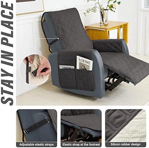 Waterproof Recliner Chair Cover with Straps for Dogs