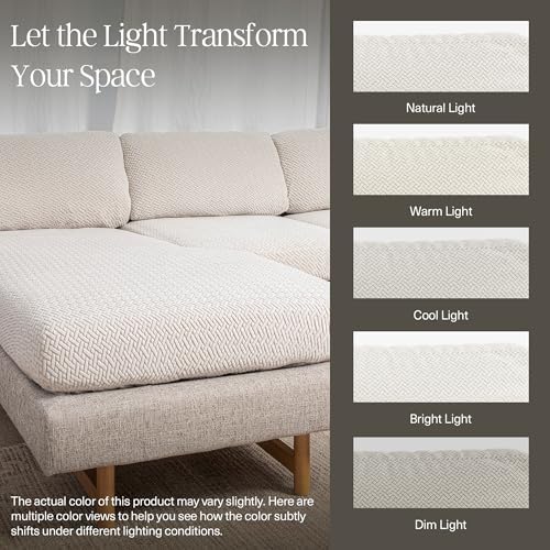 Nolan Interior Magic Sofa Cover - Jade White Pet Proof Slipcover