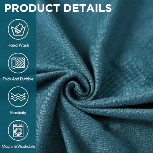 Peryiter 7 Pcs L Shape Sectional Recliner Sofa Covers Set