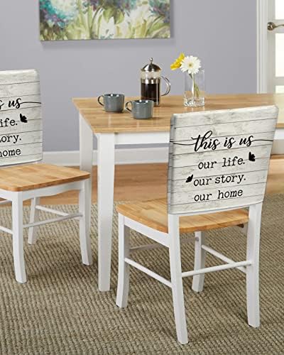 LiDU Farmhouse Butterfly Chair Covers Set of 4