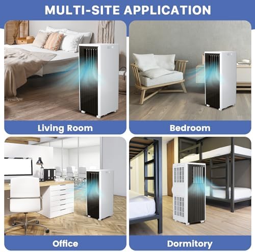 3-in-1 Portable Air Conditioner with 8000 BTU Cooling