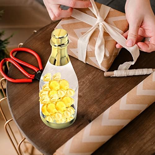 Cabilock 8pcs Transparent Candy Bottles for Party Favors and Snacks