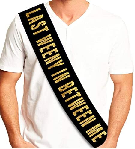 Sterling James Co Bachelorette Black Satin Sash