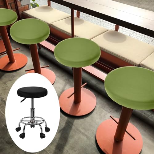 Uxcell 4 Pack Stool Covers Round Black
