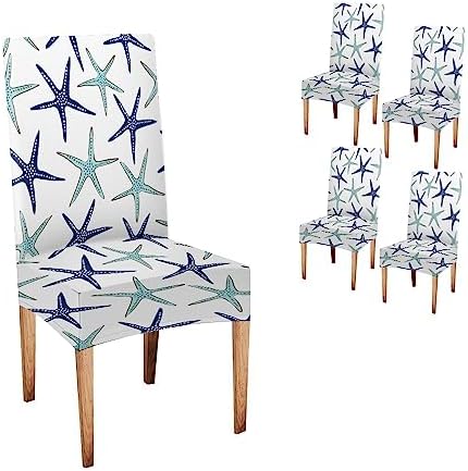 Mrcrypos Elastic Chair Cover Set of 4 for Dining Chairs