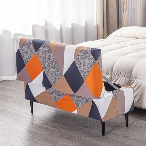 Folding Storage Ottoman Slipcover for Living Room