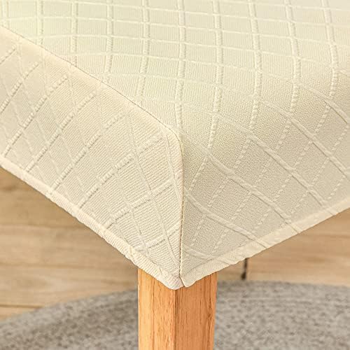 SoulFeel Set of 6 Lattice Chair Covers Champagne
