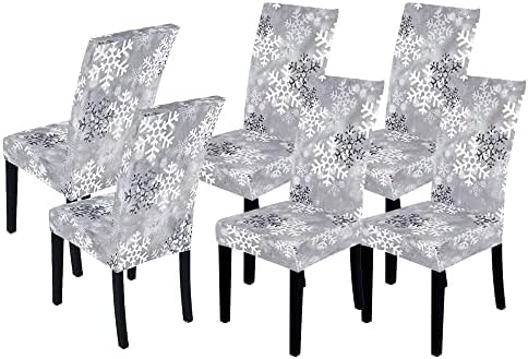 LIPOR 6-Piece Christmas Dining Chair Slipcovers