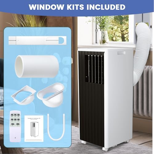3-in-1 Portable Air Conditioner with 8000 BTU Cooling