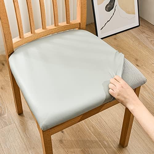 HFCNMY Stretch Waterproof Dining Chair Seat Covers Set of 4