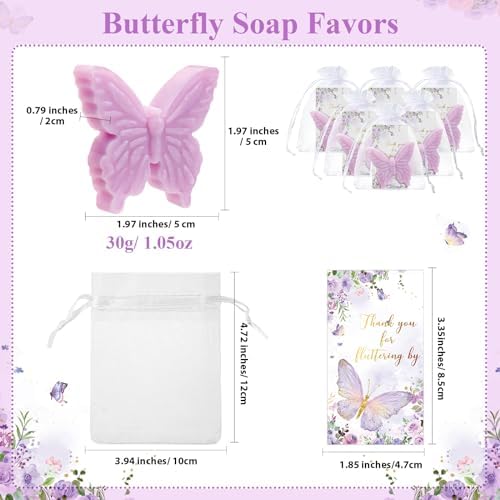 Dunzy 100 Piece Butterfly Theme Baby Shower Favors