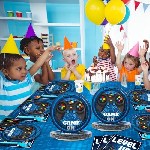 GISGFIM Video Game Party Supplies Set for 20 Guests