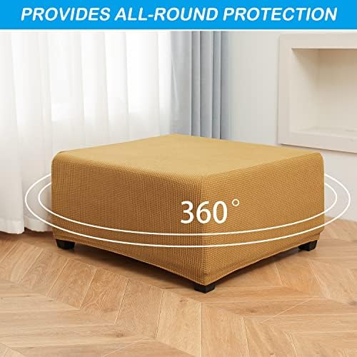OBCREAT Ottoman Covers with Elastic Bottom