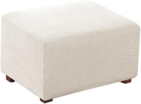 Flamingo P Stretch Fabric Ottoman Slipcovers 1