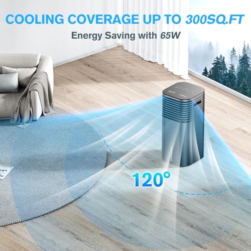 24 Inch Windowless Portable AC Unit with 15H Timer and 120 Oscillation