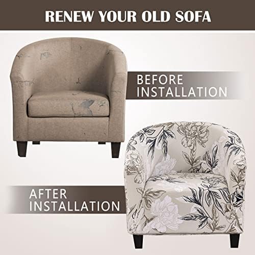 SearchI Flower Pattern Armchair Slipcover