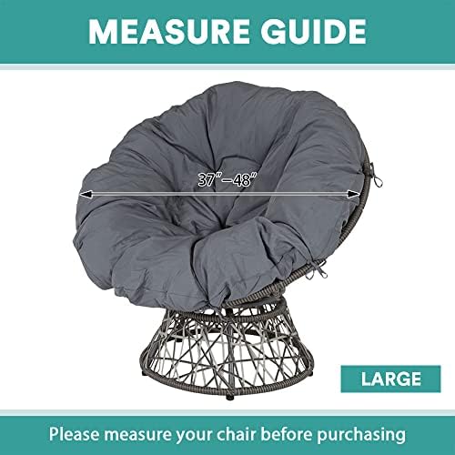 Velvet Papasan Chair Cover Slipcover - Stretch Fit for 37-48 Inch Chairs