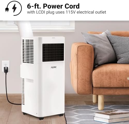 Aeric 5000 BTU Portable AC with Dehumidifier and Remote Control 1