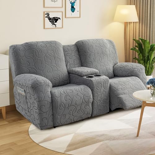 YUEANG Recliner Loveseat Cover with Center Console 1