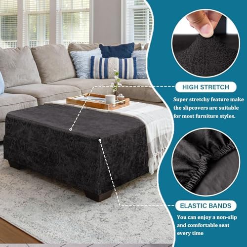 Brown Large Ottoman Cover for Furniture Protection