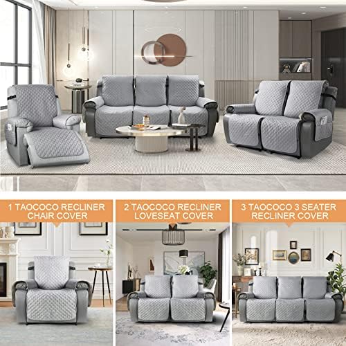 TAOCOCO 3 Pack Adjustable Elastic Straps for Recliner Covers 1
