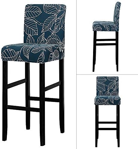 Lellen Bar Stool Covers Set of 4 - Patterned Stretch Removable