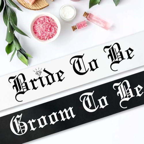 Bride to Be Sash and Groom to Be Sash Set