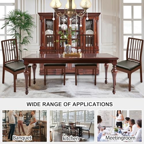 HAOYONG Waterproof Dining Chair Seat Covers Set of 4 1