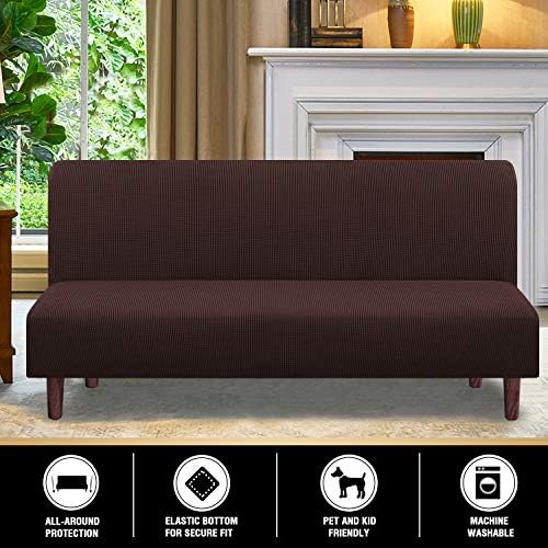 PrinceDeco Stretch Futon Slipcover with Elastic Design