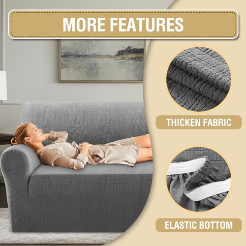 HVERSAILTEX Stretch Sofa Cover with Waterproof Protection