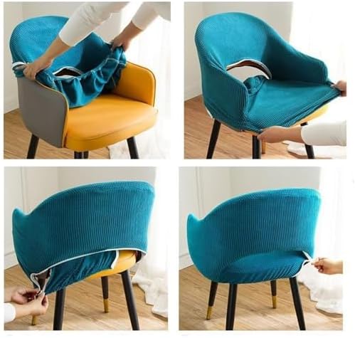 Tanghulu Set of 4 Dining Chair Covers with Wingback Arms