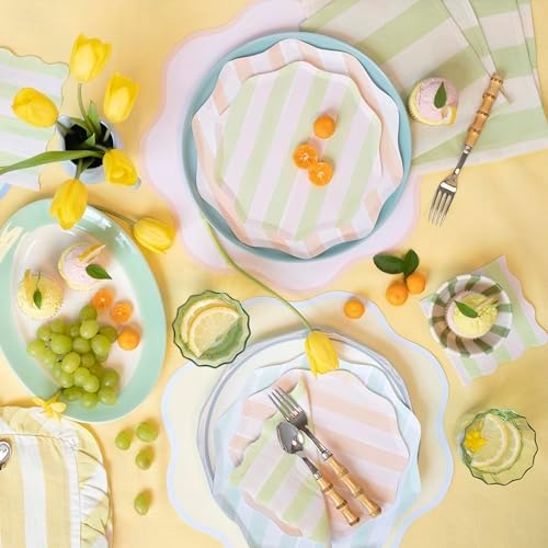 Meri Meri Pastel Striped Napkins Pack of 16