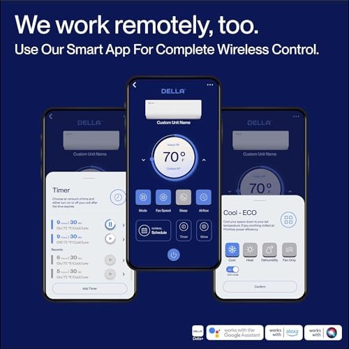 Della 4 Zone Multi Split Air Conditioner with Alexa Compatibility 1