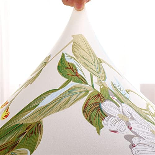 Lalluxy Stretchy Dining Chair Slipcovers Set of 4 Beige Flowers II