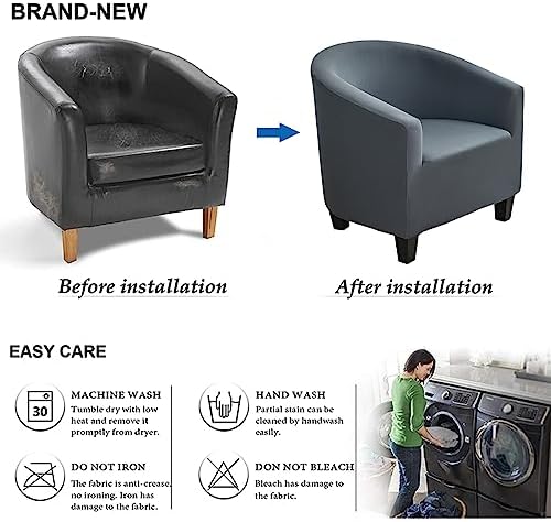NILUOH Barrel Chair Slipcover for Living Room Comfort and Style