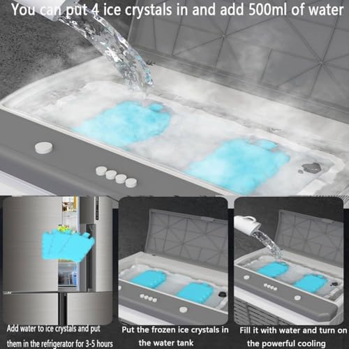 Portable Air Conditioner with Oscillating Fan 3 Speeds 12 Hour Timer