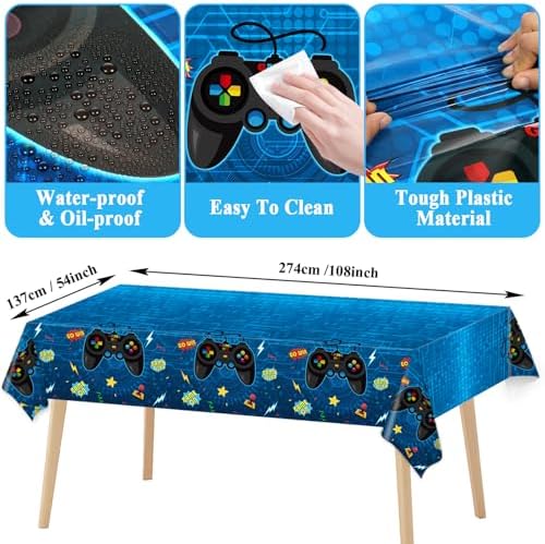 GISGFIM Video Game Party Supplies Set for 20 Guests