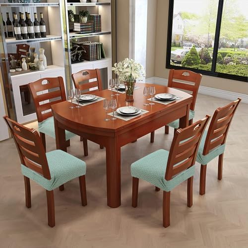 Stretch Waterproof Chair Seat Covers 4PCS for Dining Room and Bedroom