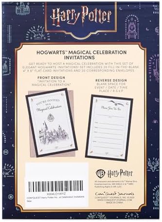 Harry Potter Hogwarts Castle Invitation Envelope Set