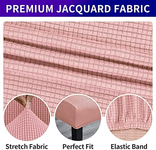 Howhic Stretch Chair Covers Set of 2 Dusty Pink 1