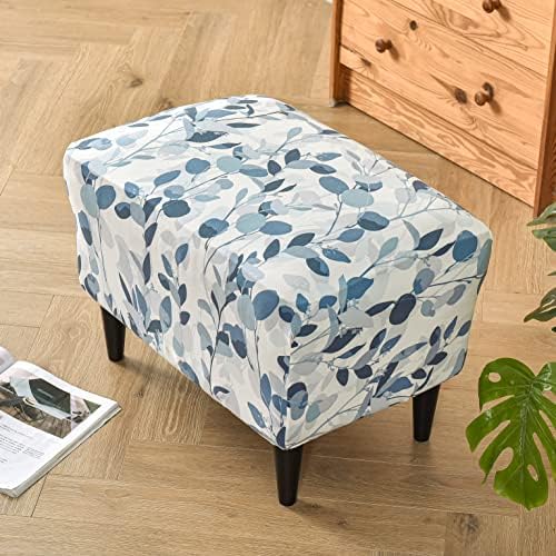 KRFOONN Stretch Ottoman Cover for Footstool Furniture Protector Large
