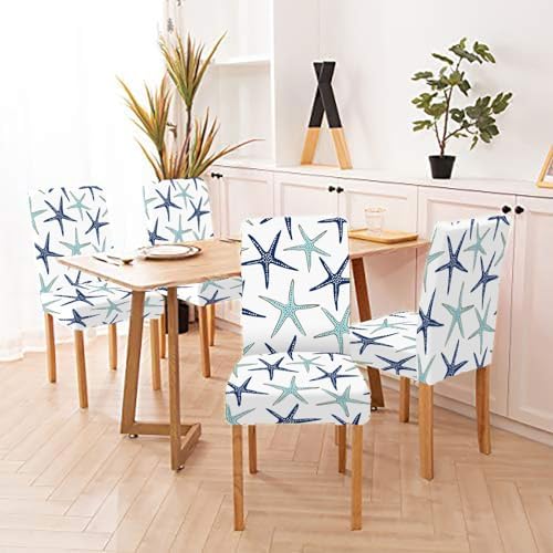 Mrcrypos Elastic Chair Cover Set of 4 for Dining Chairs